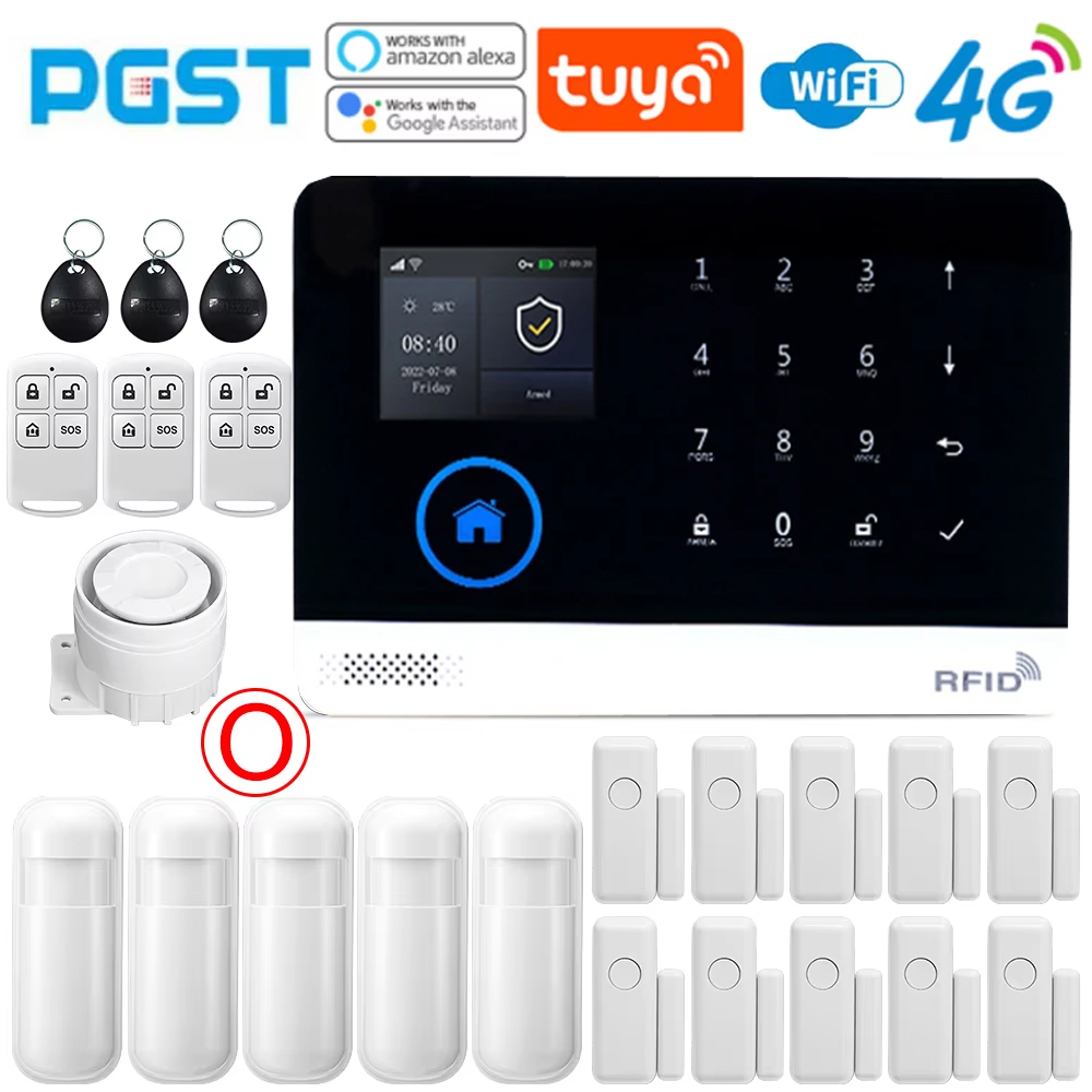 Home Security Equipment - PGST Home Alarm System, WIFI Security