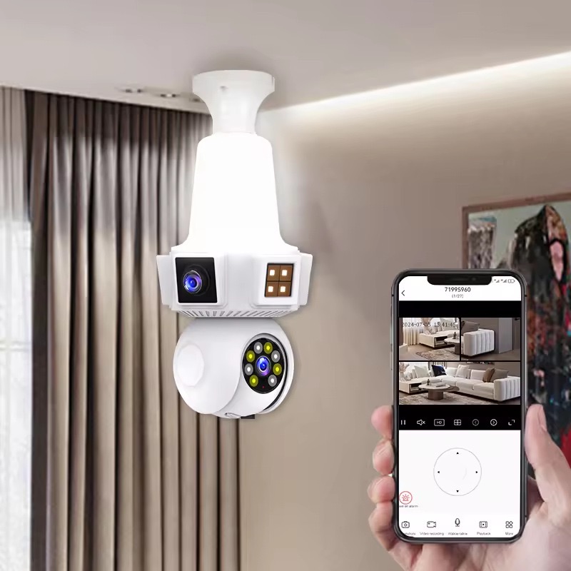 Home Security With Ai - 6MP V380pro APP Dual Lens Full