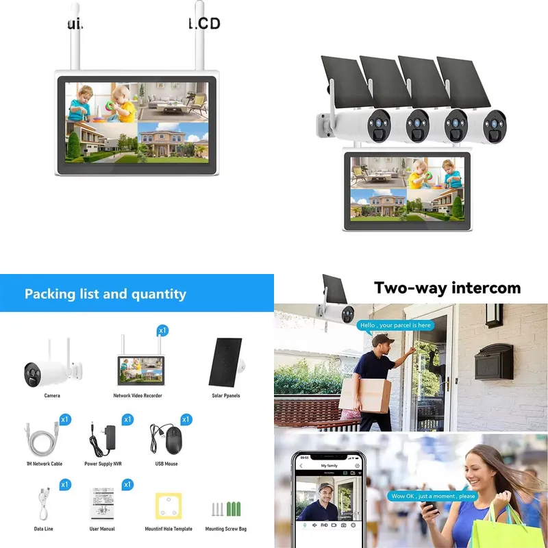 Home Security Monitoring - Rscamtom 4CH 4MP For Home Security