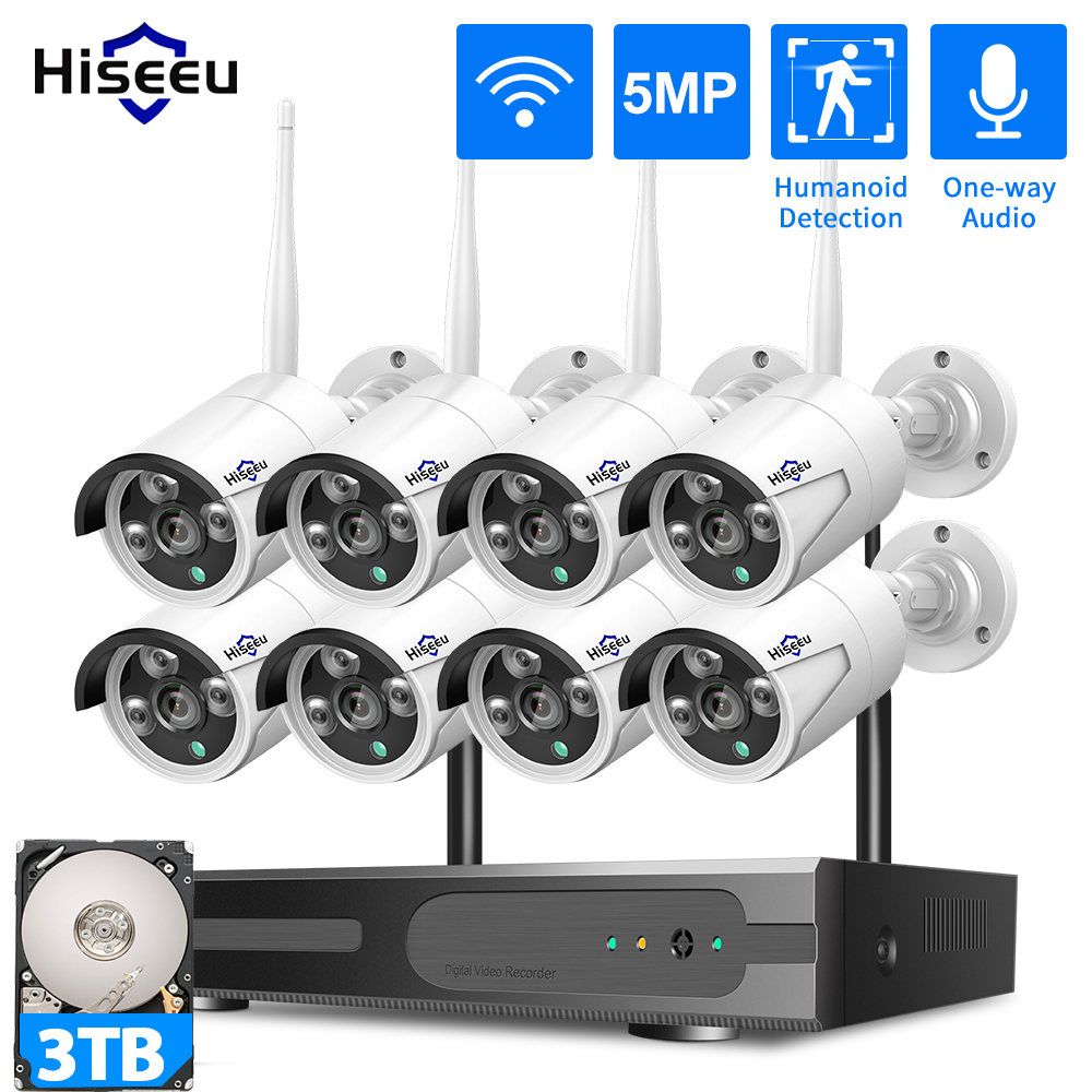 Home Security Premium - Hiseeu 3/5/8MP WiFi CCTV Camera Security