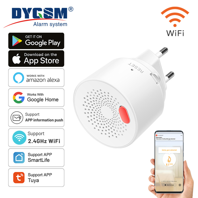Home Security With Ai - Tuya Smart Home Wifi Natural Gas
