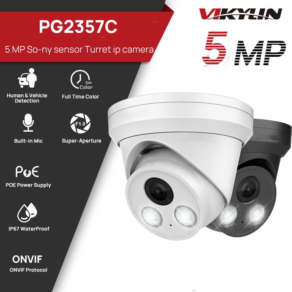 VIKYLIN 5MP Full Color Night V - Home Security Lights Outdoors ulasan dan harga