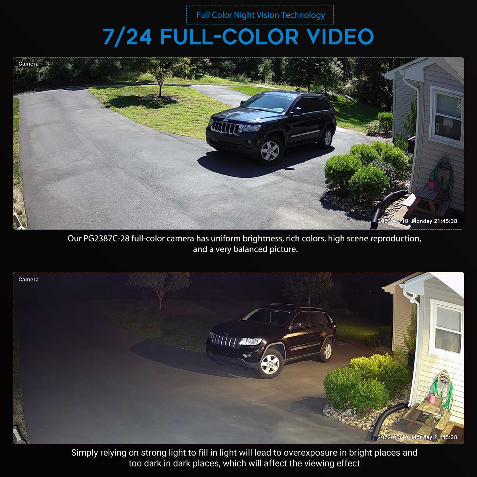 VIKYLIN 5MP Full Color Night V - Home Security Lights Outdoors ulasan dan harga