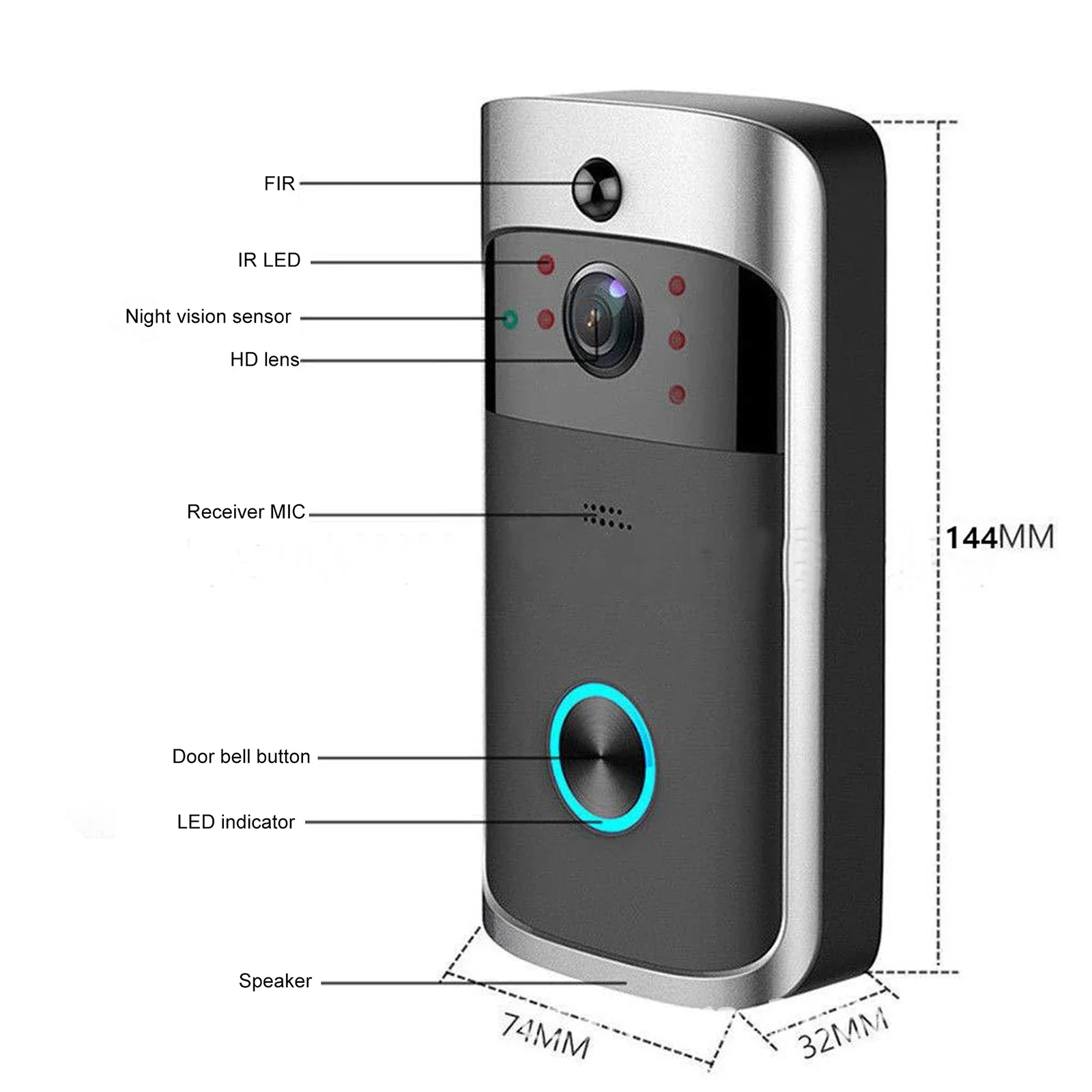 2026 NEW V5 Video Door Bell Wi - Home Security Premium ulasan dan harga