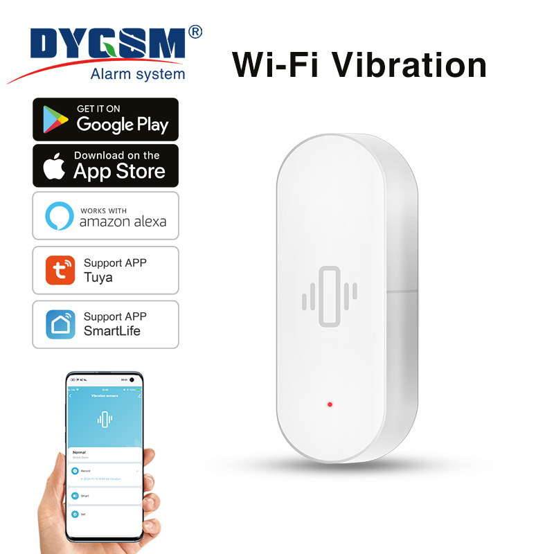 Tuya WiFi Vibration Sensor, Se - Home Security App ulasan dan harga