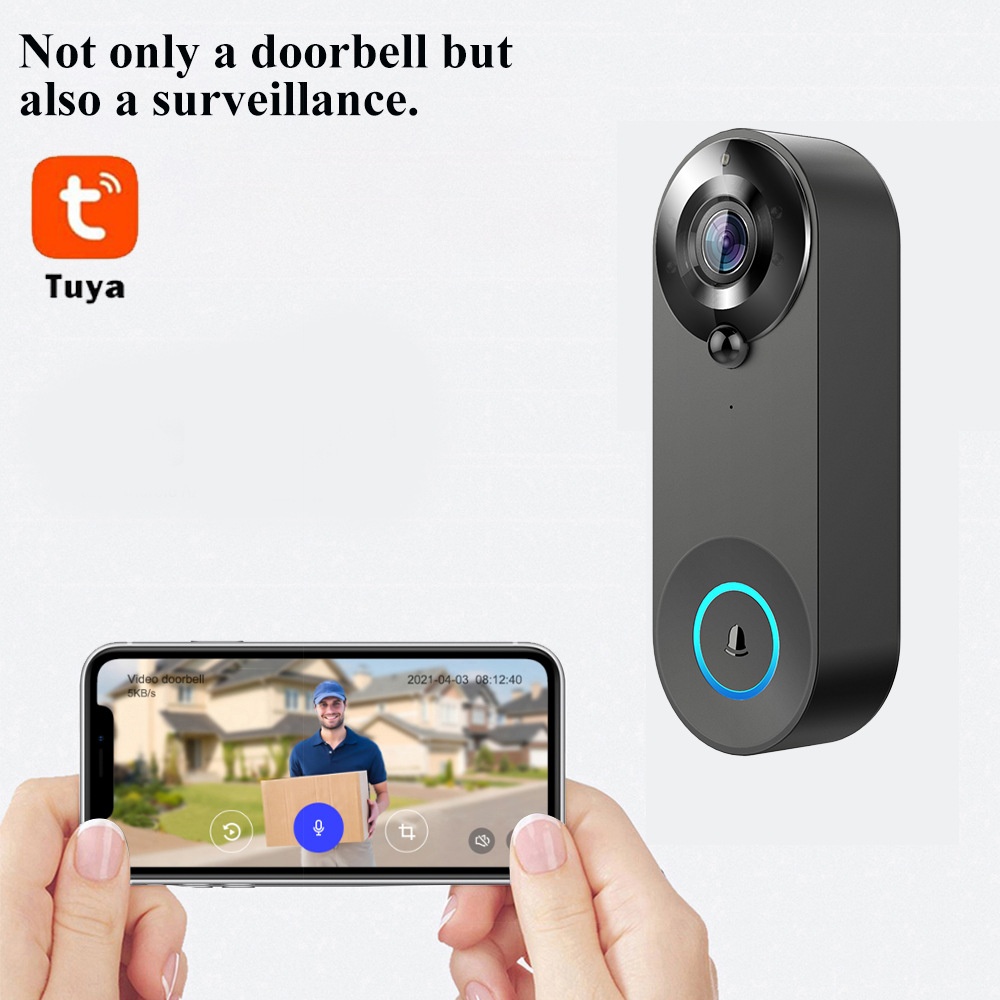 Tuya 1080P Wireless WIFI Doorb - Home Security Premium ulasan dan harga