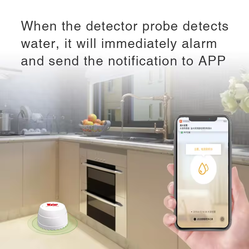 Tuya WiFi Water Leak Detector  - Home Security Equipment ulasan dan harga