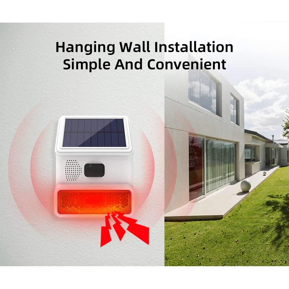 Outdoor Alarm Horn 433MHZ Wire - Home Security Lights Outdoors ulasan dan harga