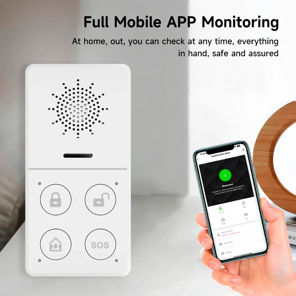 Tuya Wifi Smart Alarm System 4 - Home Security Equipment ulasan dan harga