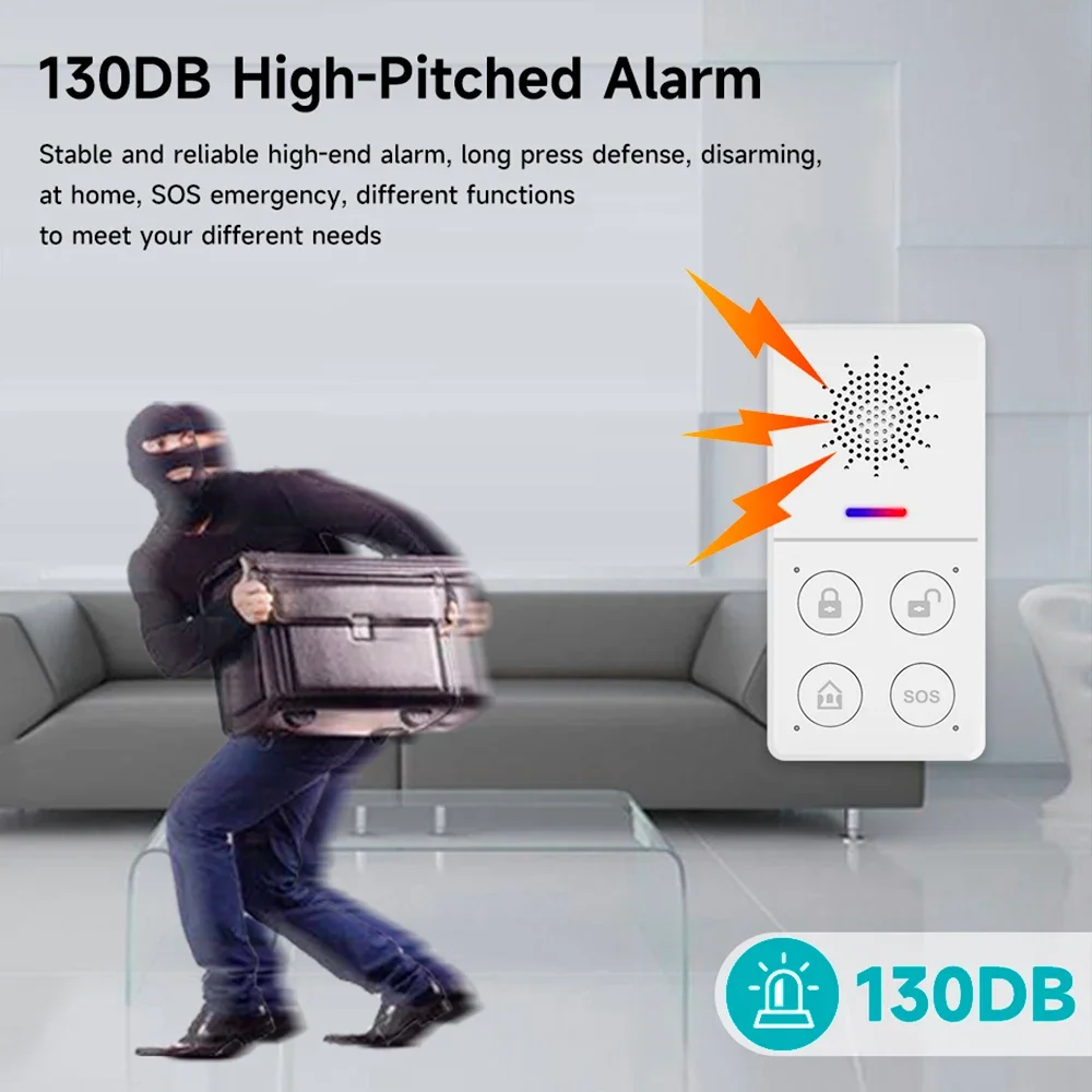 Tuya Wifi Smart Alarm System 4 - Home Security Equipment ulasan dan harga