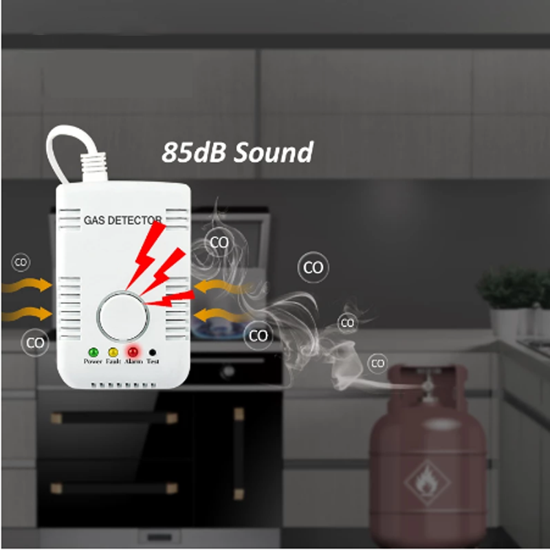 Gas Leak Detector Combustible  - Home Security Monitoring ulasan dan harga