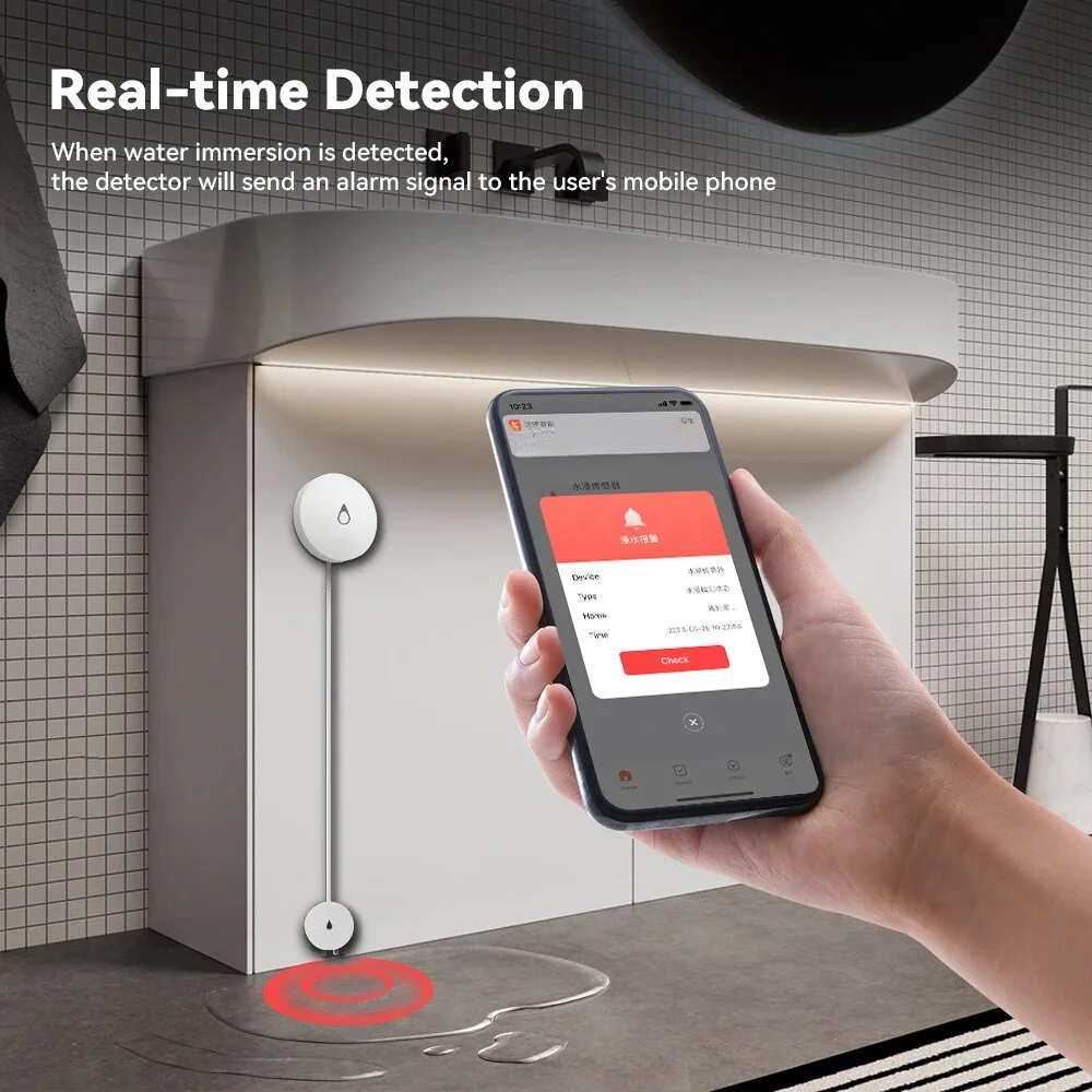 Meian ZigBee Water Leakage Det - Home Security Monitoring ulasan dan harga