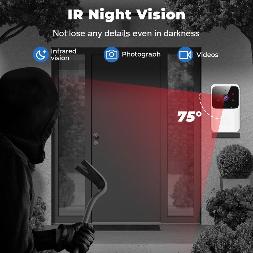 2027 Wireless Video Doorbell C - Home Security Monitoring ulasan dan harga