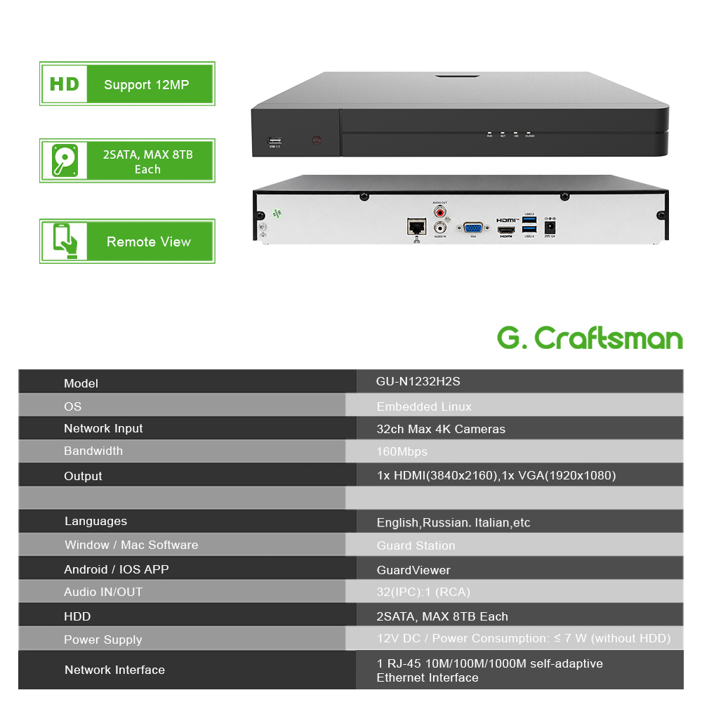 UNI 32CH NVR 12MP Security Rec - Home Security Camera ulasan dan harga