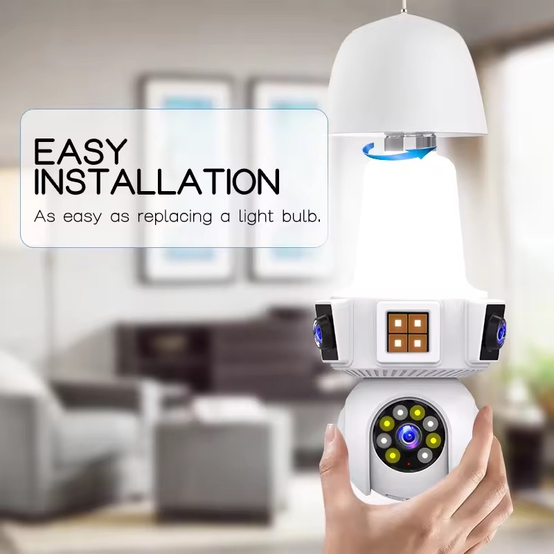 6MP V380pro APP Dual Lens Full - Home Security With Ai ulasan dan harga