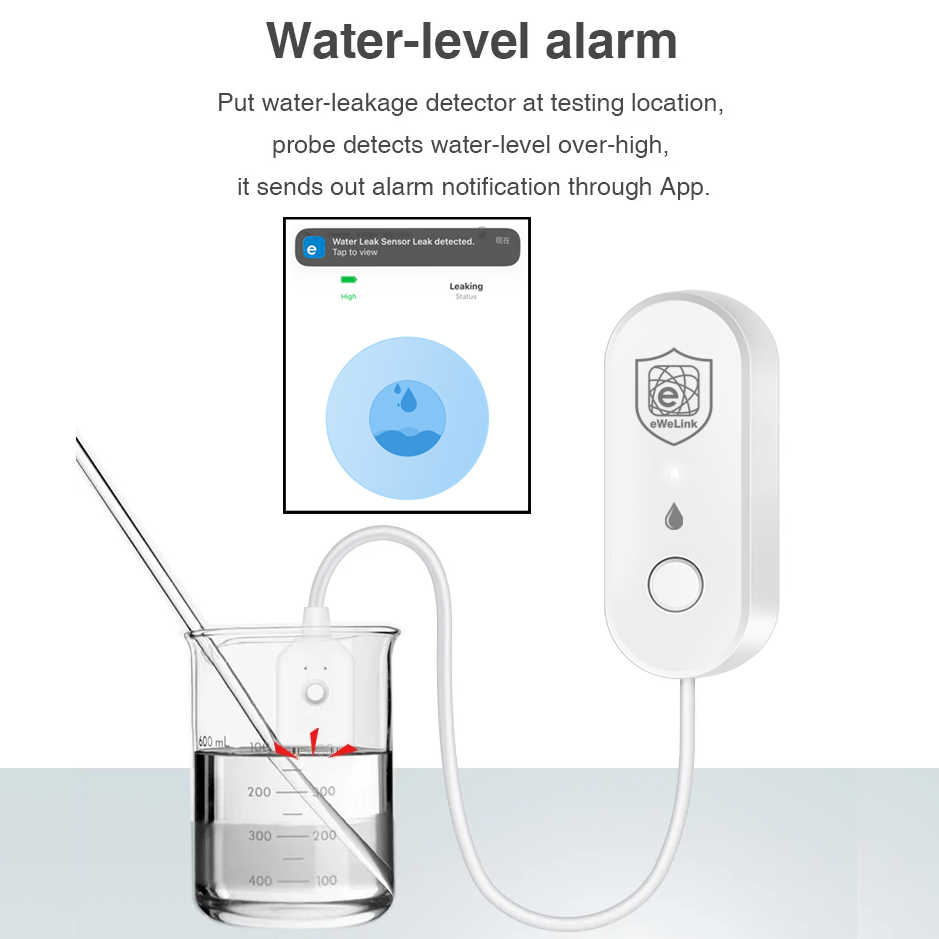 EWelink Zigbee Water Leakage S - Home Security With Ai ulasan dan harga