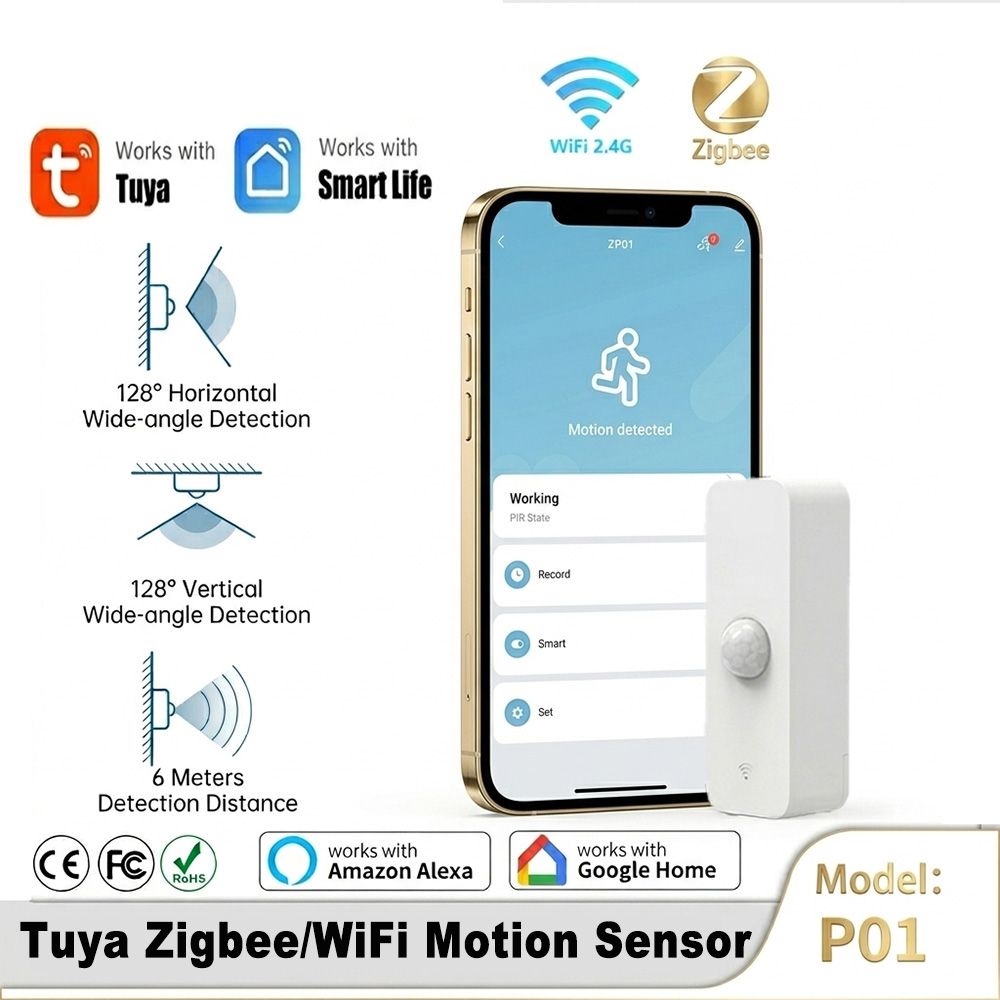 Smart PIR Motion Sensor WiFi Z - Home Security With Ai ulasan dan harga