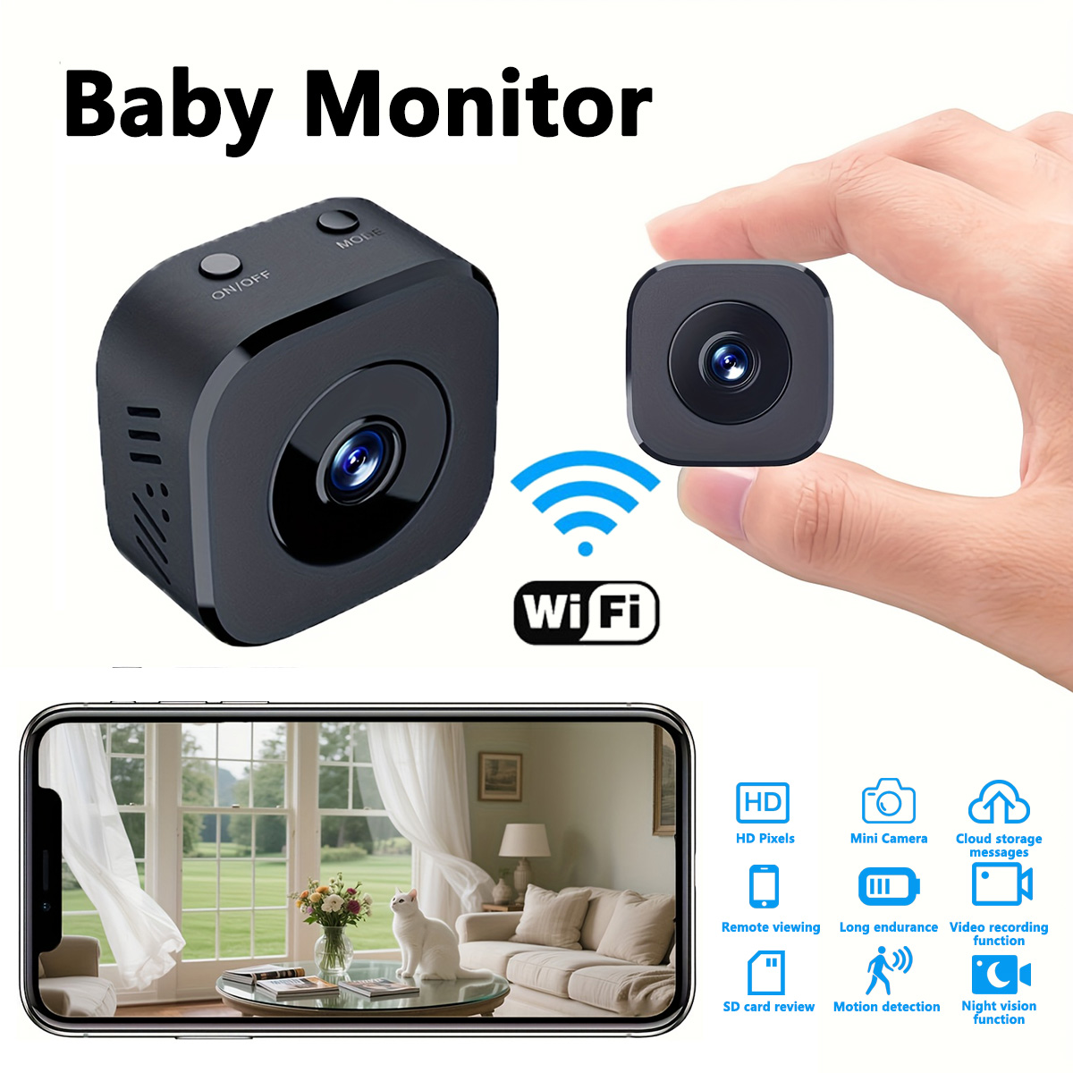 1080P HD Mini WiFi Camera Indo - Home Security Camera ulasan dan harga