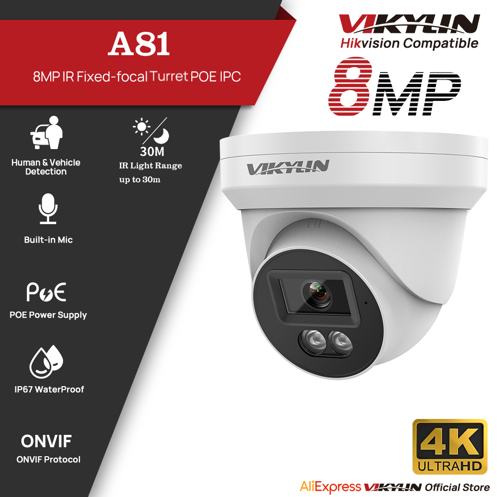 VIKYLIN 8MP HD IP Security Cam - Home Security Lights Outdoors ulasan dan harga