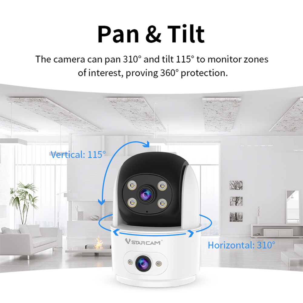 Vstarcam 5MP HD Dual Lens Came - Home Security Premium ulasan dan harga