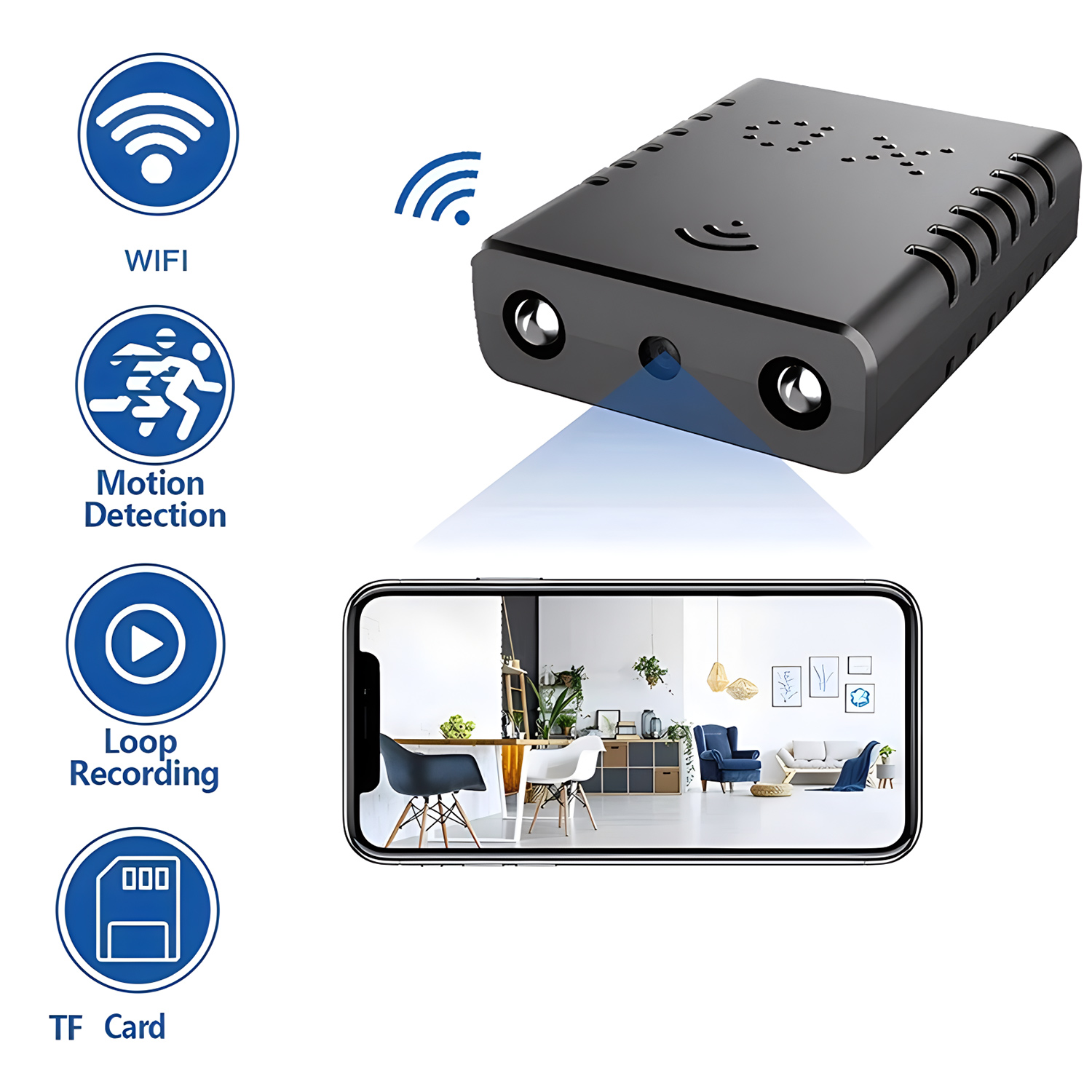XD Mini Wifi Camera 1080P HD V - Home Security App ulasan dan harga