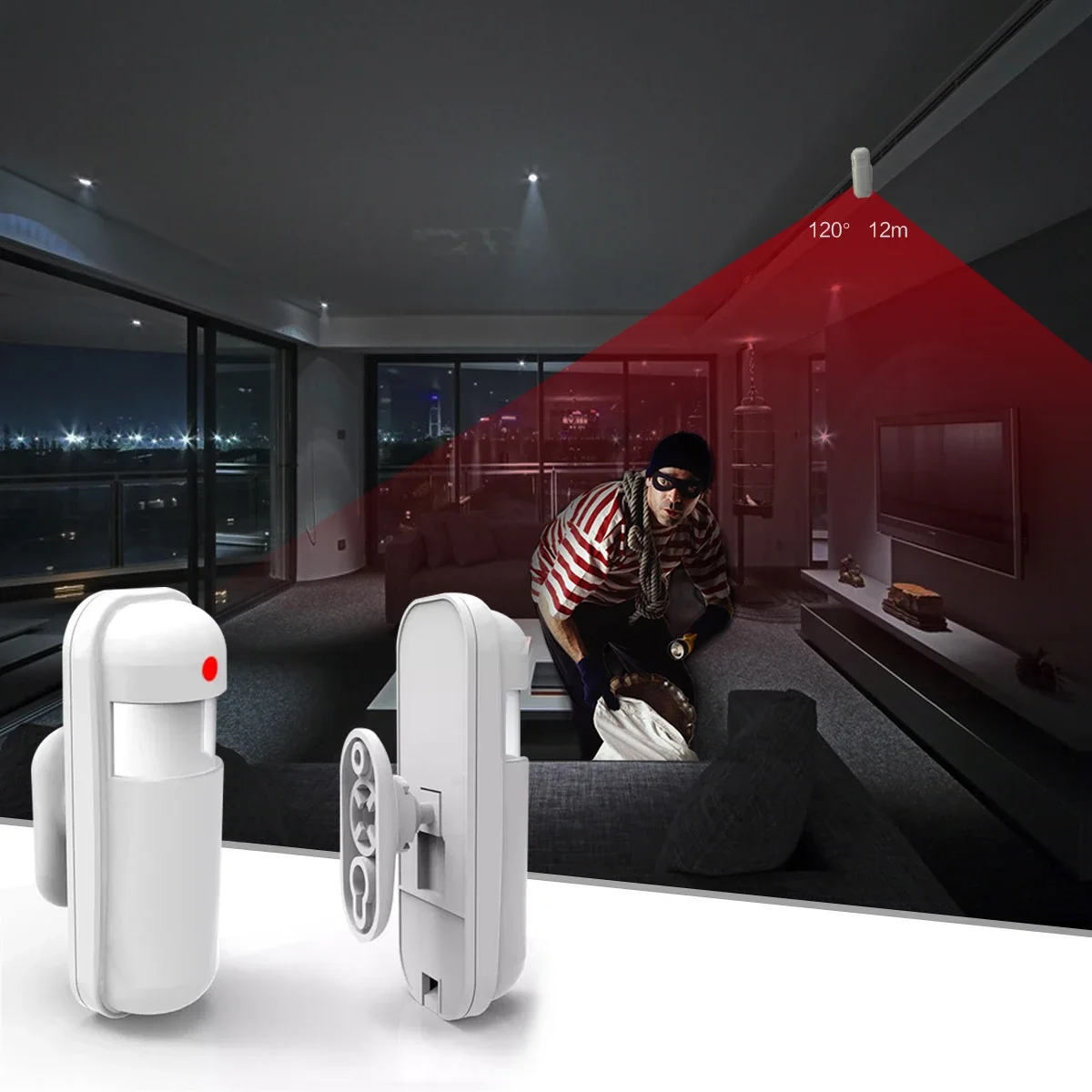 433MHz Motion Sensor Wireless  - Home Security Equipment ulasan dan harga
