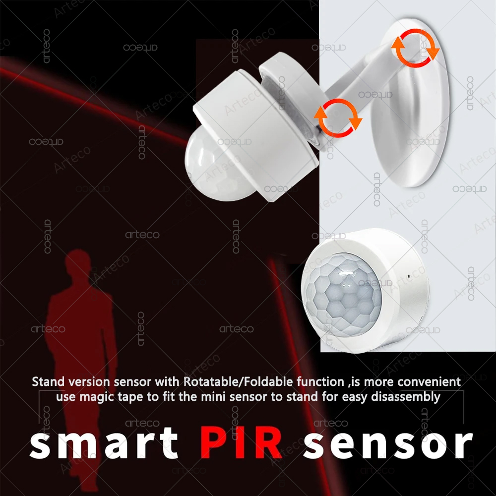 Zigbee 3.0 Mini PIR Motion Sen - Home Security App ulasan dan harga