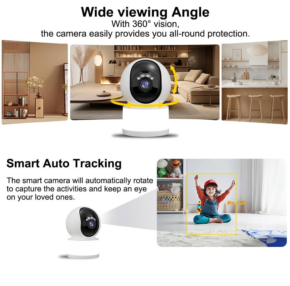 5MP 1944P Carecam APP Wireless - Home Security Camera ulasan dan harga