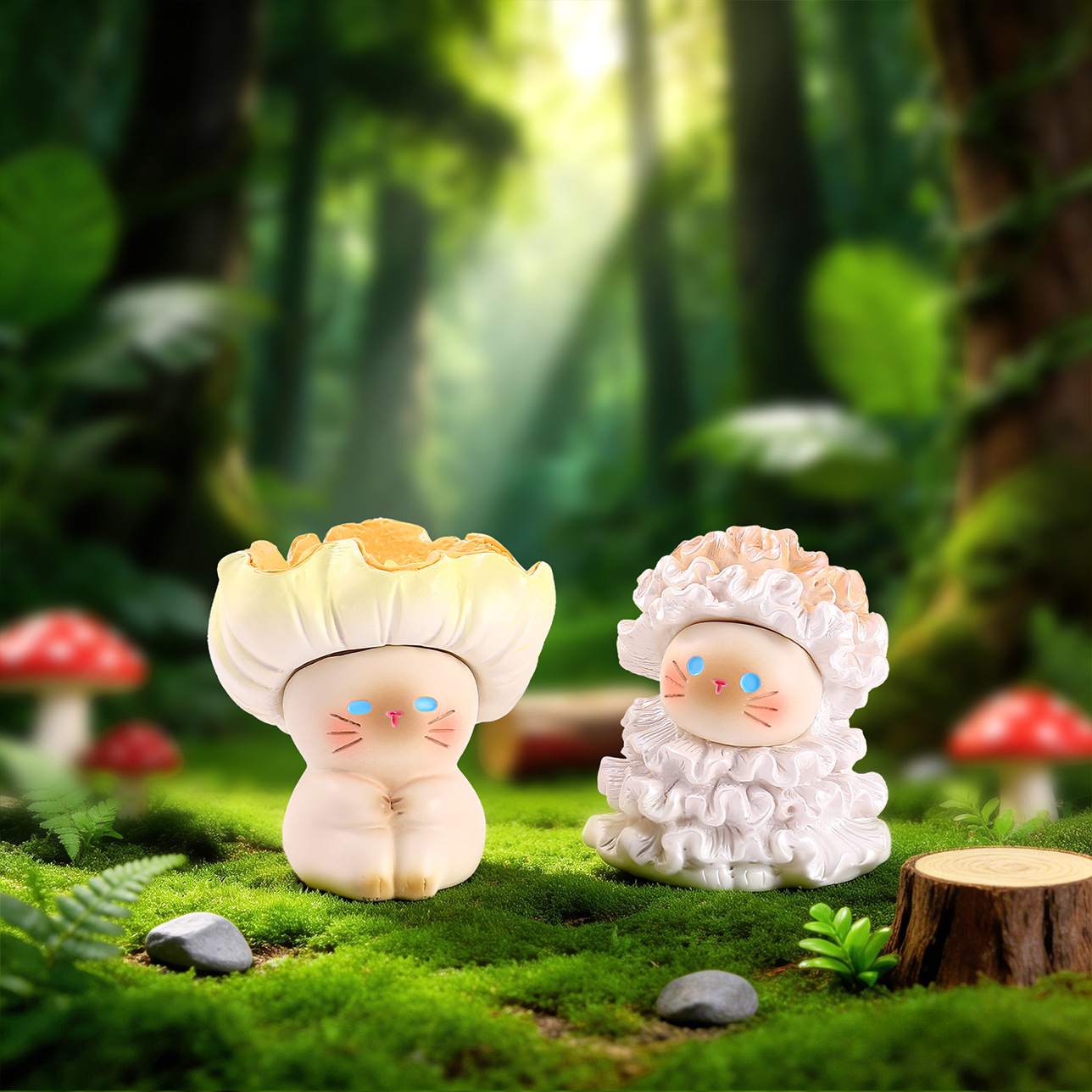 Mushroom Meow Blind Box Cute C - Home Security Packages ulasan dan harga