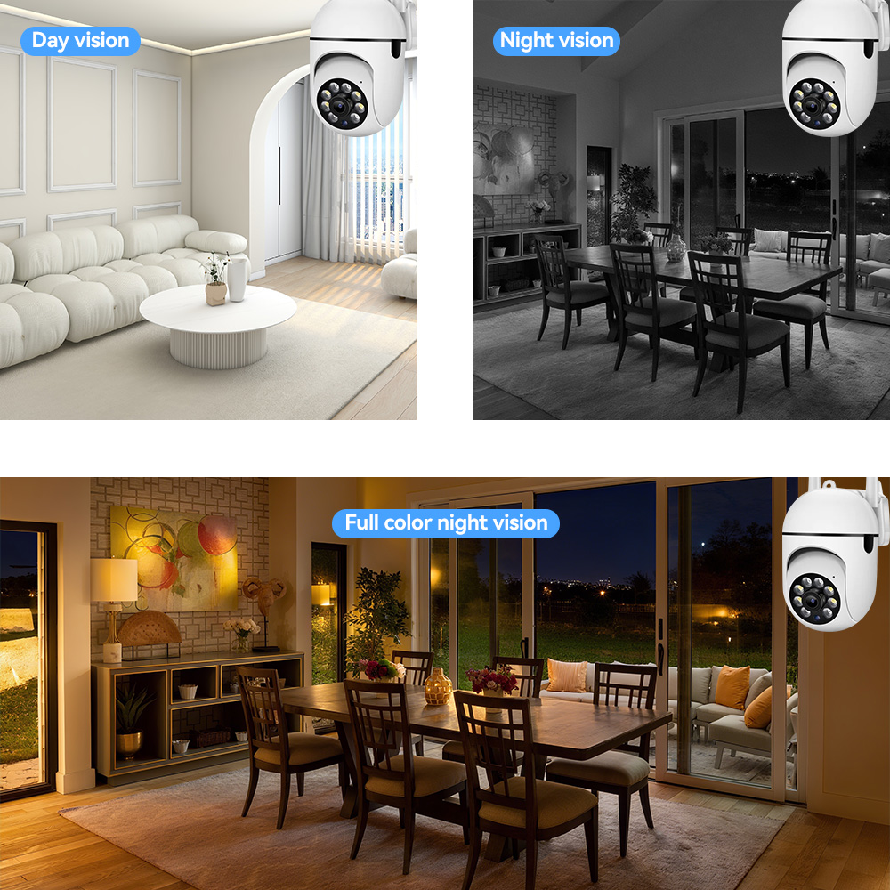 8MP 2.4G Wifi IP CCTV Camera C - Home Security Lights Outdoors ulasan dan harga