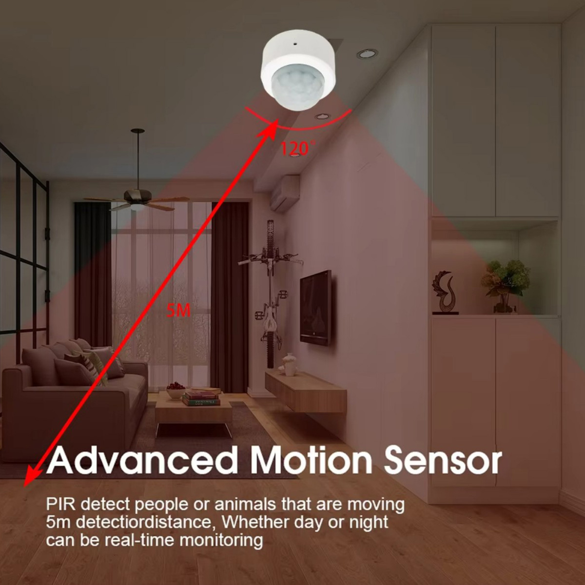 Zigbee3.0 Mini PIR Human Motio - Home Security App ulasan dan harga