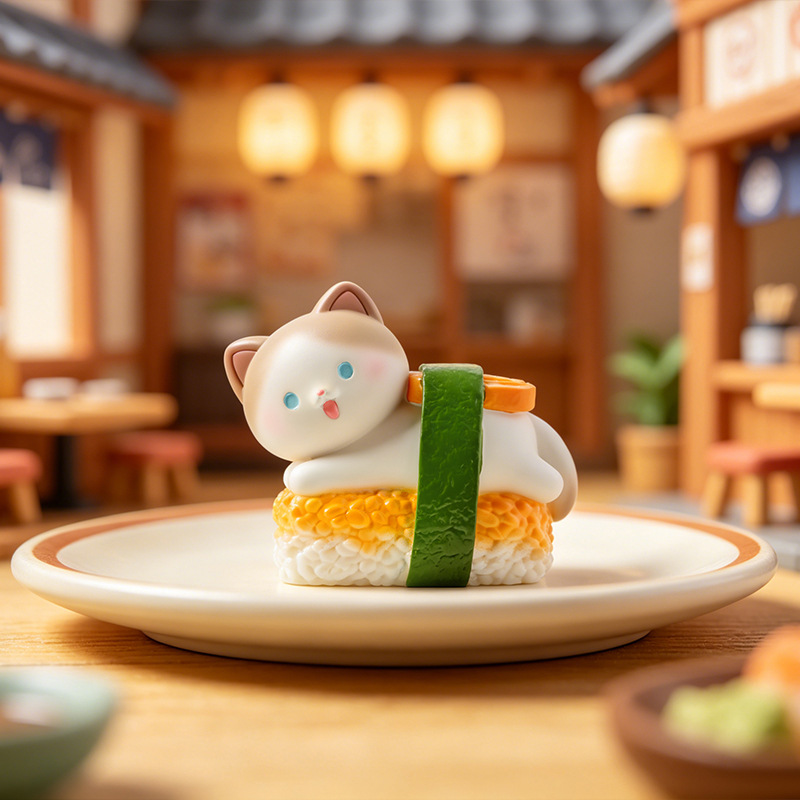 Sushi Cat Blind Box Cartoon Fi - Home Security Packages ulasan dan harga