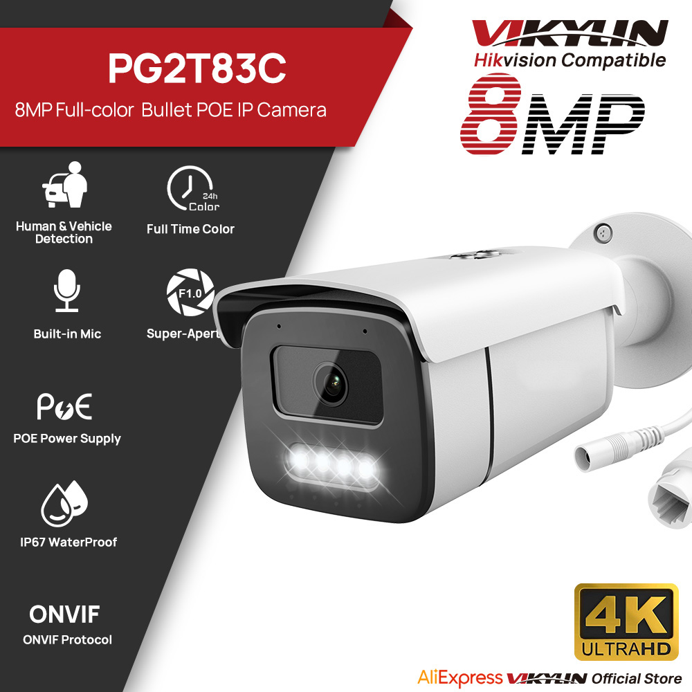 Vikylin 8MP Full Color Night V - Home Security Lights Outdoors ulasan dan harga