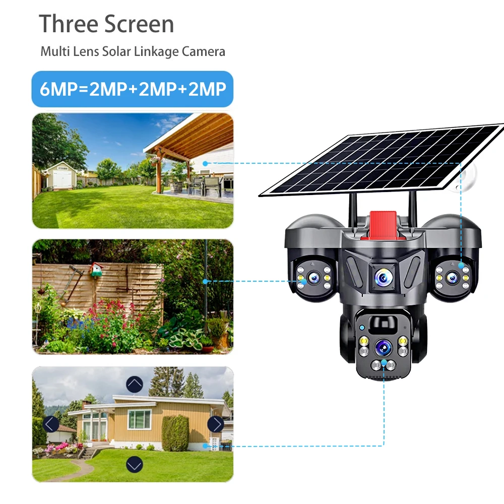 KERUI Outdoor PTZ 6MP 4G SIM W - Home Security Adt ulasan dan harga