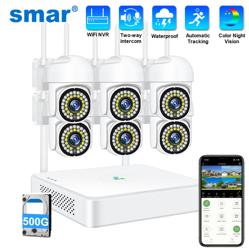 Smar 3MP Wireless CCTV Securit - Home Security With Ai ulasan dan harga