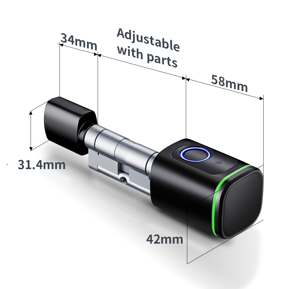 Smart Cylinder Lock Tuya 60-90 - Home Security Packages ulasan dan harga