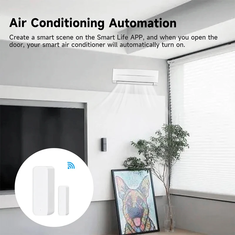 Tuya WiFi Smart Door Sensor Do - Home Security With Ai ulasan dan harga